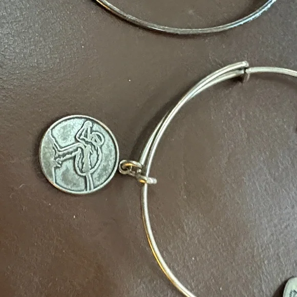 Alex and Ani Gold and Silver Charm Bracelets - Picture 2 of 6
